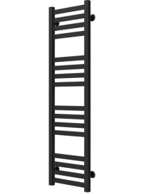 Сушка для рушників водяна Deffi Magnus П16 400х1200 нижнє підключення чорний A.MA.120.40.16.B.A