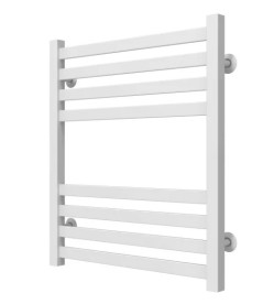 Полотенцесушитель водяной Deffi Magnus П8 600х600 боковое правое подключение белый A.MA.60.60.8.W.C