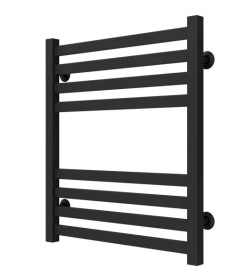 Полотенцесушитель водяной Deffi Magnus П8 600х600 боковое правое подключение черный A.MA.60.60.8.B.C