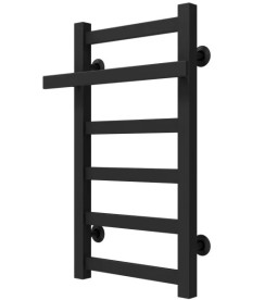 Полотенцесушитель водяной Deffi Nicolе П6 300х600 боковое левое подключение черный A.NI.60.30.6.B.B