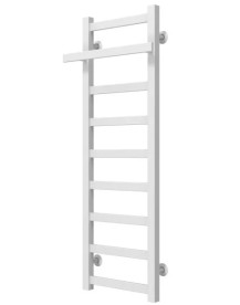 Сушка для рушників водяна Deffi Nicolе П9 300х1000 бічне ліве підключення білий A.NI.100.30.9.W.B