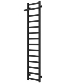 Полотенцесушитель водяной Deffi Nicolе П14 300х1600 нижнее подключение черный A.NI.160.30.14.B.A