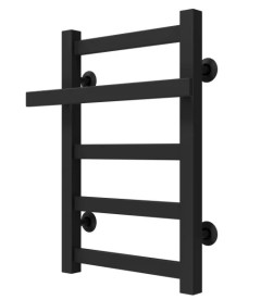 Сушка для рушників водяна Deffi Nicolе П5 400х500 нижнє підключення чорний A.NI.50.40.5.B.A