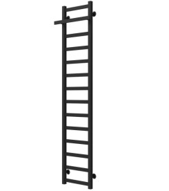 Сушка для рушників водяна Deffi Nicolе П14 400х1600 бічне праве підключення чорний A.NI.160.40.14.B.C