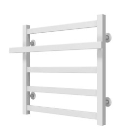 Сушка для рушників водяна Deffi Nicolе П5 500х500 нижнє підключення білий A.NI.50.50.5.W.A