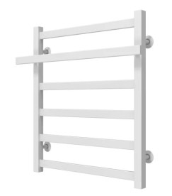 Полотенцесушитель водяной Deffi Nicolе П6 500х600 боковое левое подключение белый A.NI.60.50.6.W.B