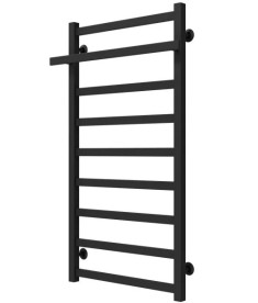 Полотенцесушитель водяной Deffi Nicolе П9 500х1000 нижнее подключение черный A.NI.100.50.9.B.A