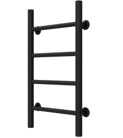 Полотенцесушитель водяной Deffi Орион П4 200х600 боковое правое подключение черный C.OR.60.20.4.B.C