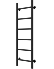 Полотенцесушитель водяной Deffi Орион П6 200х1000 боковое правое подключение черный C.OR.100.20.6.B.C