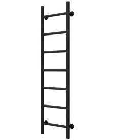 Полотенцесушитель водяной Deffi Орион П7 200х1200 нижнее подключение черный C.OR.120.20.7.B.A