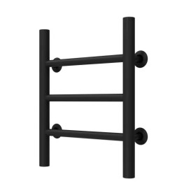 Сушка для рушників водяна Deffi Оріон П3 300х400 нижнє підключення чорний C.OR.40.30.3.B.A