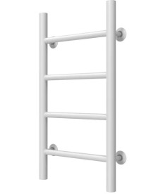 Сушка для рушників водяна Deffi Оріон П4 300х600 бічне ліве підключення білий C.OR.60.30.4.W.B