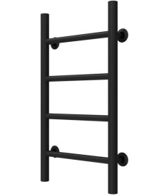 Сушка для рушників водяна Deffi Оріон П4 300х600 бічне праве підключення чорний C.OR.60.30.4.B.C