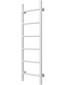 Полотенцесушитель водяной Deffi Орион П6 300х1000 нижнее подключение белый C.OR.100.30.6.W.A