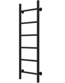 Сушка для рушників водяна Deffi Оріон П6 300х1000 бічне праве підключення чорний C.OR.100.30.6.B.C