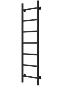 Полотенцесушитель водяной Deffi Орион П7 300х1200 боковое правое подключение черный C.OR.120.30.7.B.C