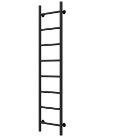 Сушка для рушників водяна Deffi Оріон П8 300х1400 бічне ліве підключення чорний C.OR.140.30.8.B.B