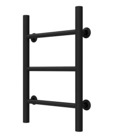 Сушка для рушників водяна Deffi Оріон П3 400х500 нижнє підключення чорний C.OR.50.40.3.B.A