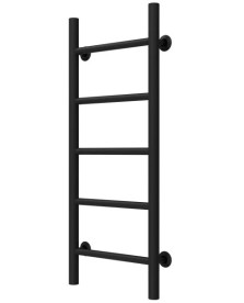 Полотенцесушитель водяной Deffi Орион П5 400х800 боковое левое подключение черный C.OR.80.40.5.B.B
