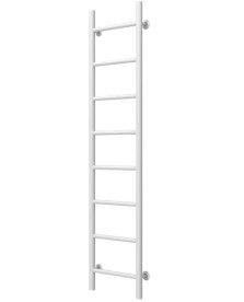 Полотенцесушитель водяной Deffi Орион П8 400х1400 нижнее подключение белый C.OR.140.40.8.W.A