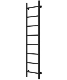 Полотенцесушитель водяной Deffi Орион П8 400х1400 нижнее подключение черный C.OR.140.40.8.B.A