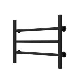 Полотенцесушитель водяной Deffi Орион П3 500х400 боковое левое подключение черный C.OR.40.50.3.B.B