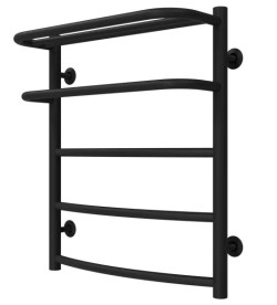 Полотенцесушитель водяной Deffi Отель П5 500х600 нижнее подключение черный C.OD.60.50.5.B.A