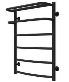 Полотенцесушитель водяной Deffi Отель П6 400х700 нижнее подключение черный C.OD.70.40.6.B.A
