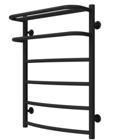 Полотенцесушитель водяной Deffi Отель П6 500х700 нижнее подключение черный C.OD.70.50.6.B.A