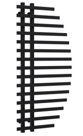 Полотенцесушитель водяной Deffi Parys П15 600х1200 нижнее подключение черный A.PS.120.60.15.B.A