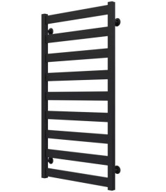 Полотенцесушитель водяной Deffi Silvia П9 500х1000 нижнее подключение черный A.SV.100.50.9.B.A
