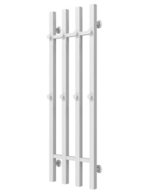 Полотенцесушитель водяной Deffi Split П4 300х1000 боковое левое подключение белый A.SP.100.30.4.W.B