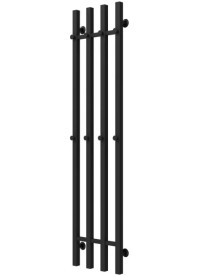 Сушка для рушників водяна Deffi Split П4 300х1400 нижнє підключення чорний A.SP.140.30.4.B.A