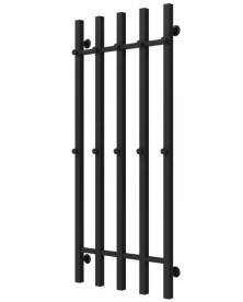 Полотенцесушитель водяной Deffi Split П5 500х1200 боковое левое подключение черный A.SP.120.50.5.B.B