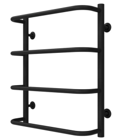 Сушка для рушників водяна Deffi Стандарт П4 400х600 нижнє підключення чорний C.SS.60.40.4.B.A