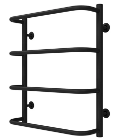 Полотенцесушитель водяной Deffi Стандарт П4 400х600 боковое левое подключение черный C.SS.60.40.4.B.B