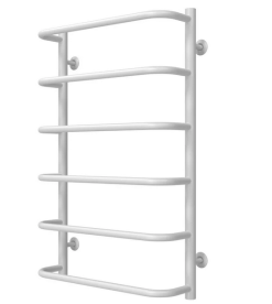 Полотенцесушитель водяной Deffi Стандарт П6 400х800 боковое левое подключение белый C.SS.80.40.6.W.B