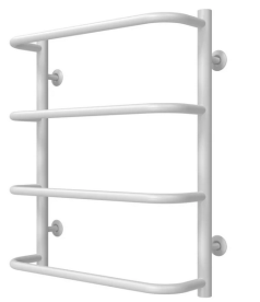 Полотенцесушитель водяной Deffi Стандарт П4 500х600 боковое левое подключение белый C.SS.60.50.4.W.B