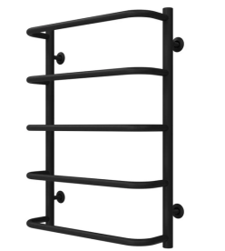 Полотенцесушитель водяной Deffi Стандарт П5 500х700 нижнее подключение черный C.SS.70.50.5.B.A