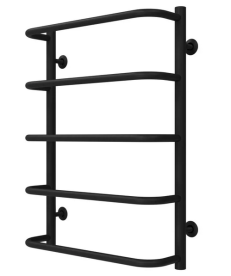 Полотенцесушитель водяной Deffi Стандарт П5 500х700 боковое правое подключение черный C.SS.70.50.5.B.C