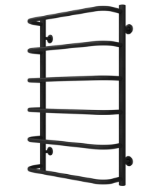 Сушка для рушників водяна Deffi Стандарт П6 500х800 бічне праве підключення чорний C.SS.80.50.6.B.C