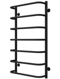 Полотенцесушитель водяной Deffi Стандарт П7 500х900 нижнее подключение черный C.SS.90.50.7.B.A