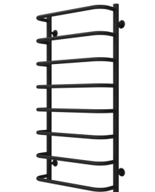 Полотенцесушитель водяной Deffi Стандарт П8 500х1000 боковое левое подключение черный C.SS.100.50.8.B.B