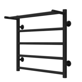 Сушка для рушників водяна Deffi Терма П5 500х500 бічне праве підключення чорний C.TE.50.50.5.B.C