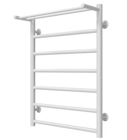 Полотенцесушитель водяной Deffi Терма П7 500х700 боковое левое подключение белый C.TE.80.50.8.W.B