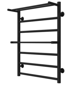 Полотенцесушитель водяной Deffi Терма Плюс П7 500х700 нижнее подключение черный C.TA.70.50.7.B.A