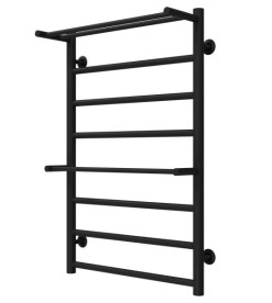 Полотенцесушитель водяной Deffi Терма Плюс П8 500х800 нижнее подключение черный C.TA.80.50.8.B.A