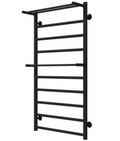 Полотенцесушитель водяной Deffi Терма Плюс П10 500х1000 боковое правое подключение черный C.TA.100.50.10.B.C