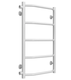 Полотенцесушитель водяной Deffi Трапеция П5 400х700 боковое левое подключение белый C.TR.70.40.5.W.B
