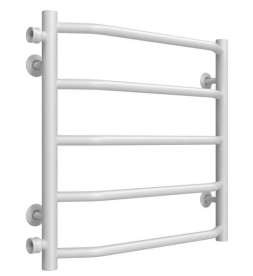 Сушка для рушників водяна Deffi Трапеція П5 500х500 бічне ліве підключення білий C.TR.50.50.5.W.B